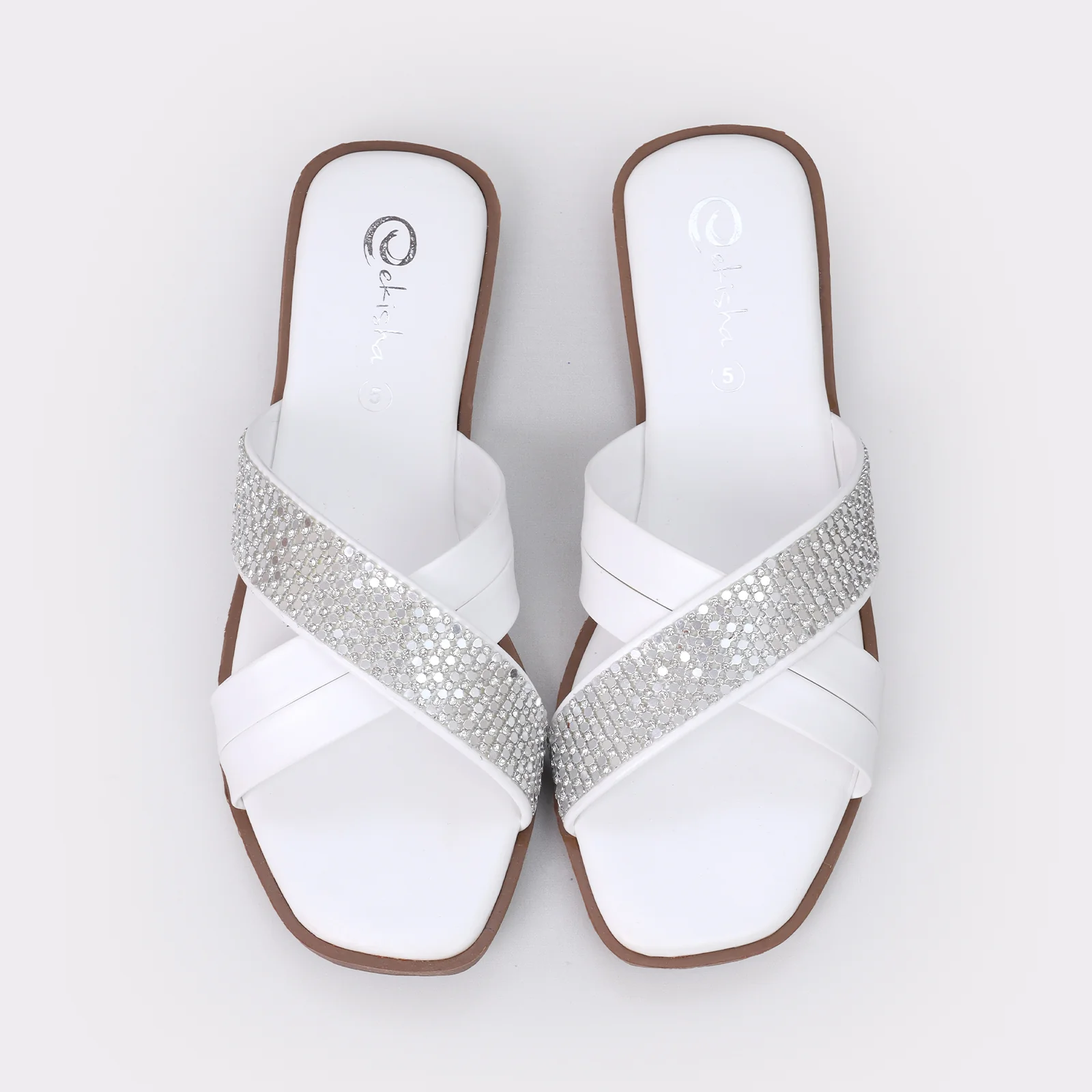 Women's Cross-Strapped Flats - Image 4
