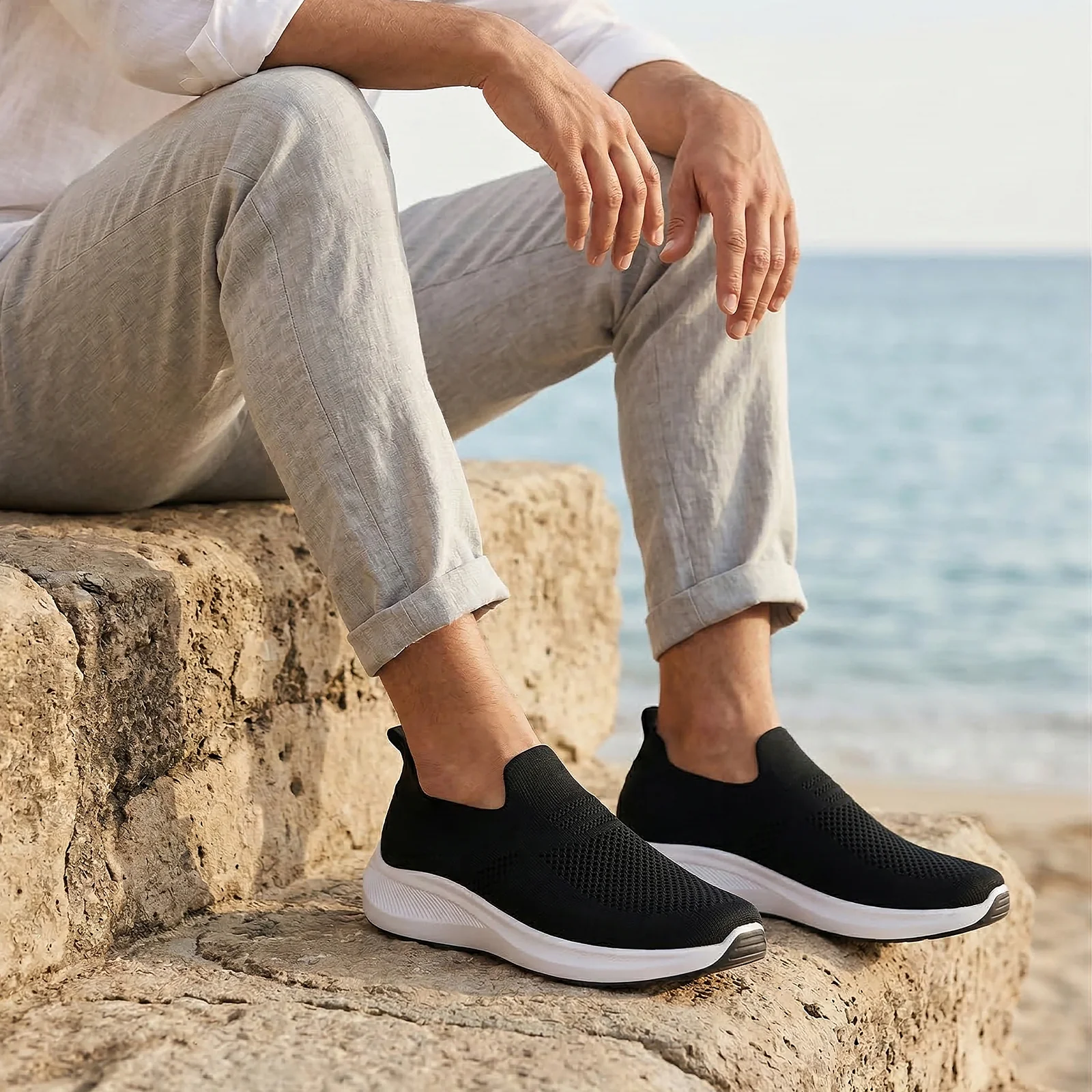 Men's Trendy Slip on Sneakers